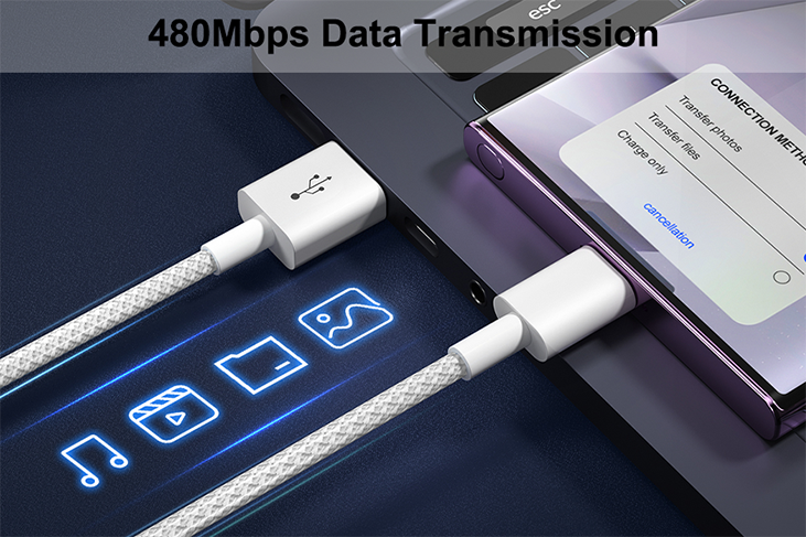 2.4A USB C Fast Charging