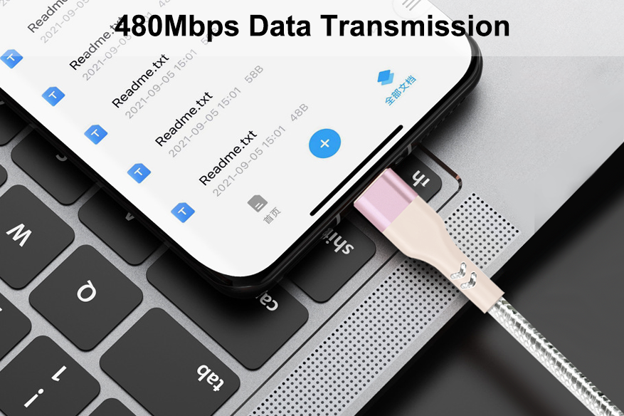 2 in 1 charging and data transmission cable