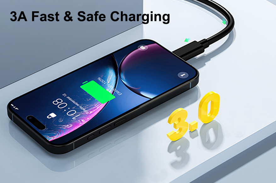 5Gbps Data&3A Fast Charging