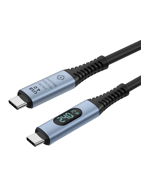 Digital display USB4 Type-C Cable 40Gbps
