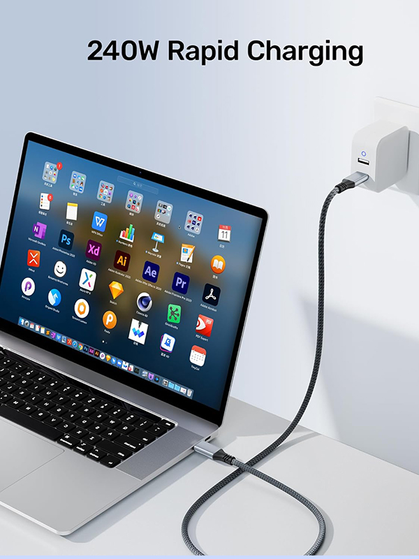 USB4 Cable 40Gbps 240W USB C Data Cable USB4 Cable 40Gbps 240W USB C Data Cable