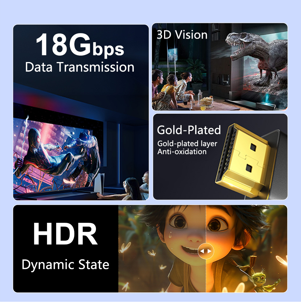 USB C To HDMI 2.0 Cable 4K 60Hz  