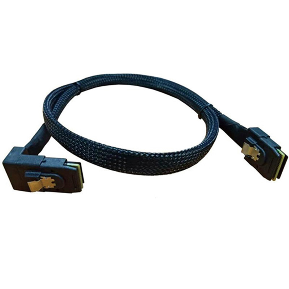 MiniSAS SFF-8087 Right Bend To SFF-8087 Cable
