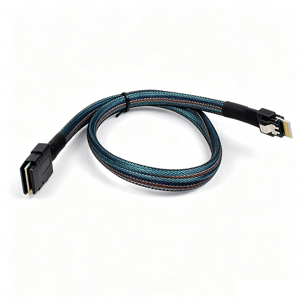  MiniSAS SFF-8087 to SlimSAS SFF-8654 4i Cable 