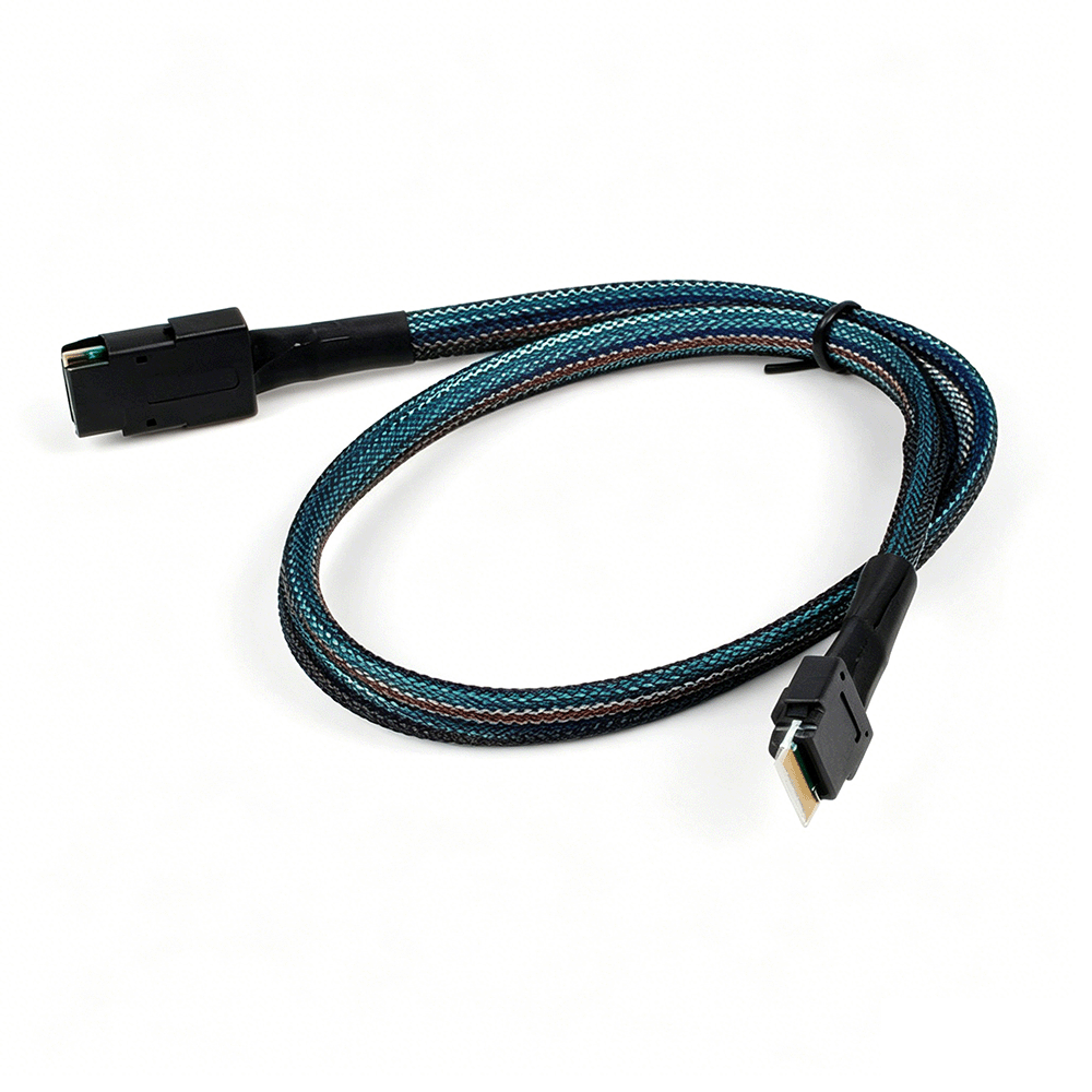  MiniSAS SFF-8087 to SlimSAS SFF-8654 4i Cable 