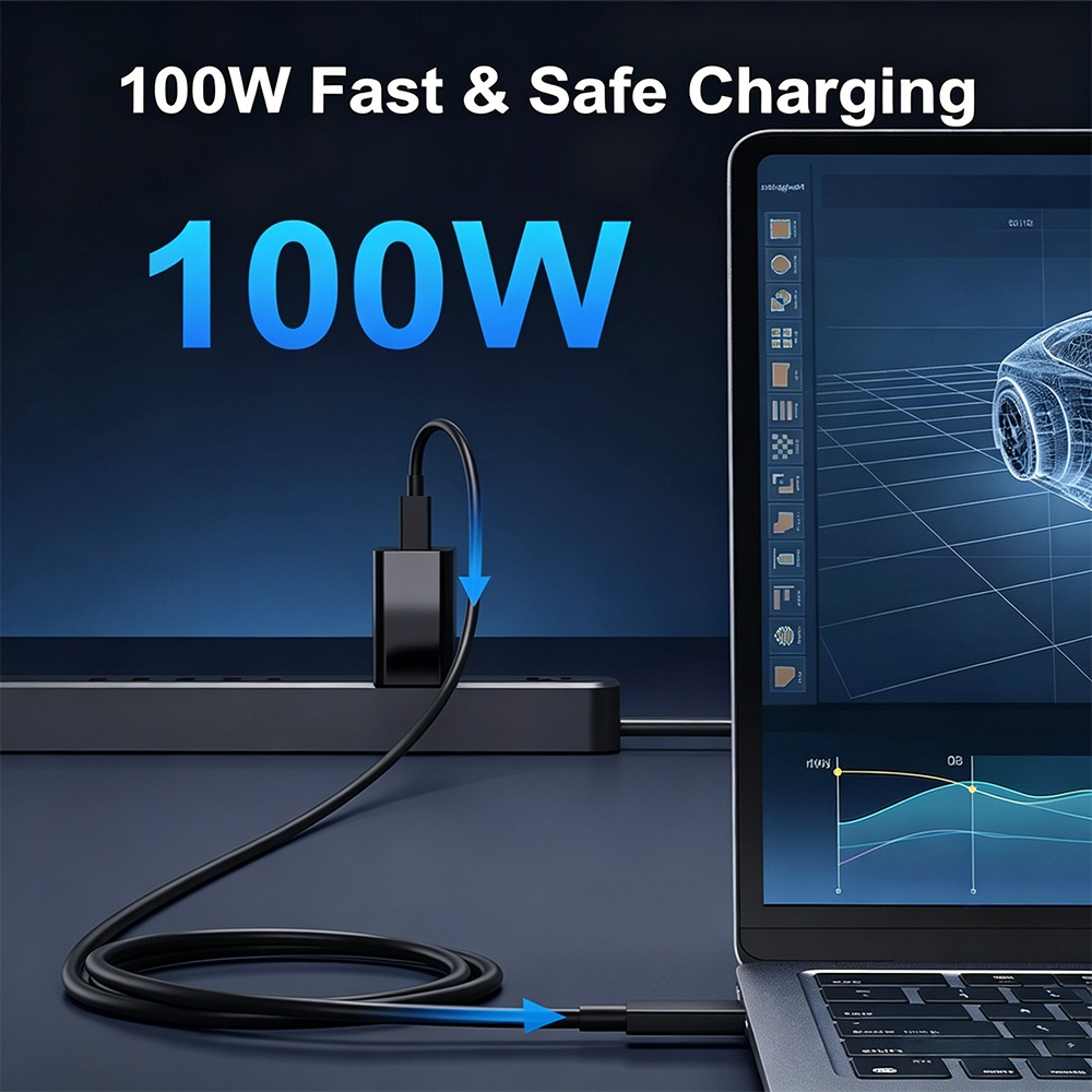 10Gbps PD USB Type-C to Type-C Cable 100W  