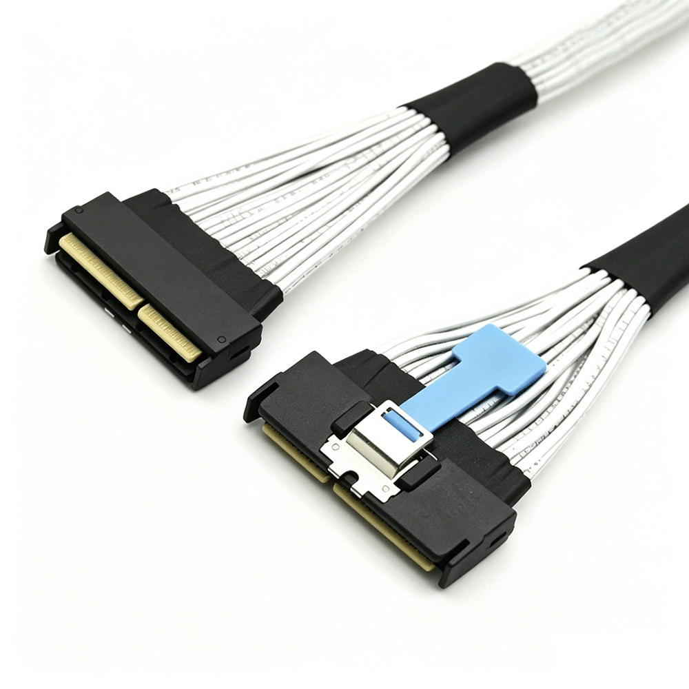 PCIe 5.0 MCIO 16x 124Pin Male to Male Cable 