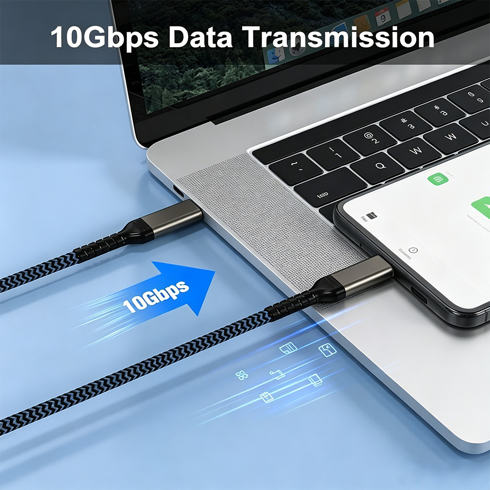 10Gbps USB 3.1 Gen 2 Type-C Cable 4K 