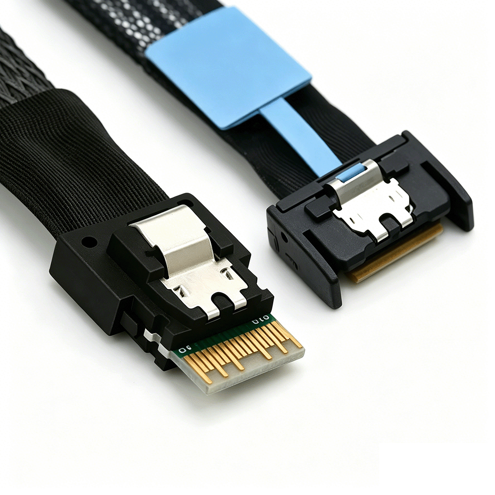 MCIO PCIE 4i 38 Pin to SFF-8654 Slimline 4X Cable
