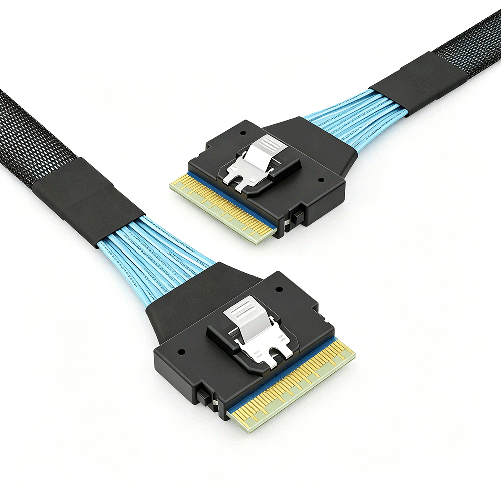 Slim SAS SFF-8654 8i to SFF-8654 8i 74P Cable  