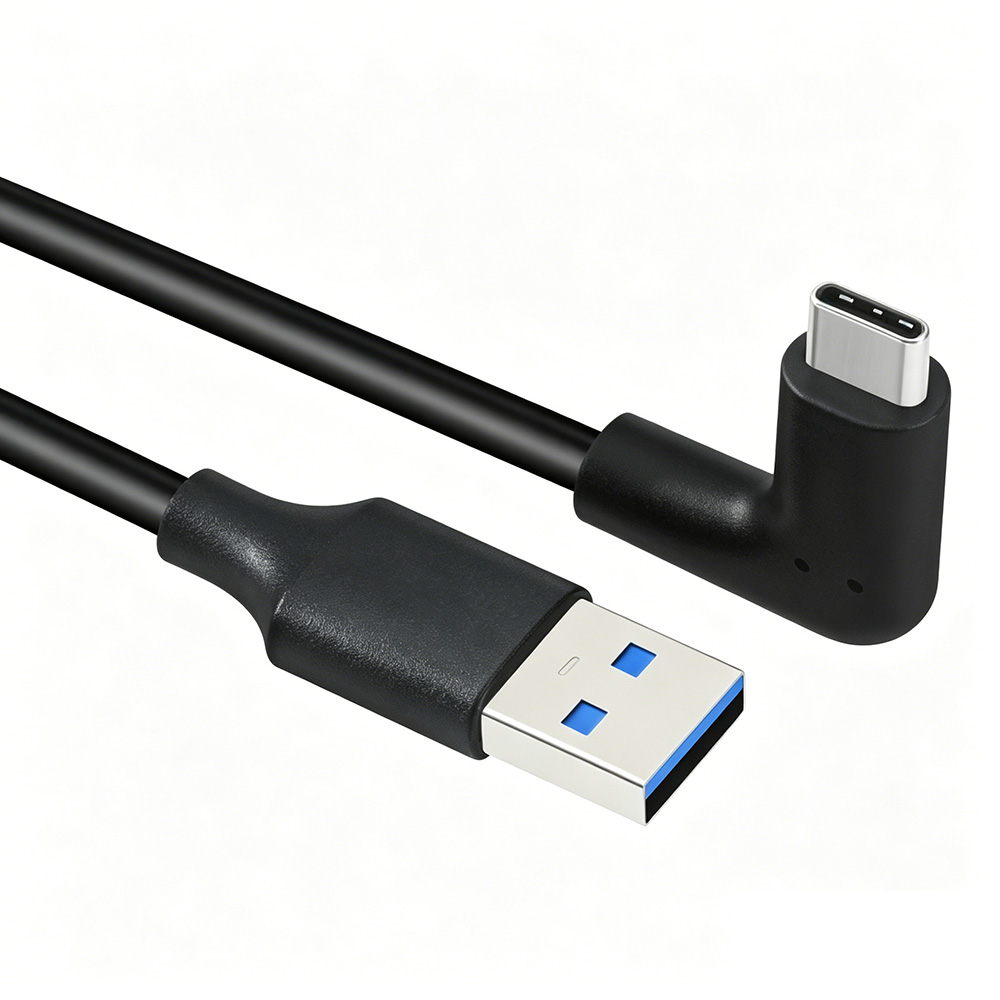 90 Degree Right Angle USB C Cable 10Gbps