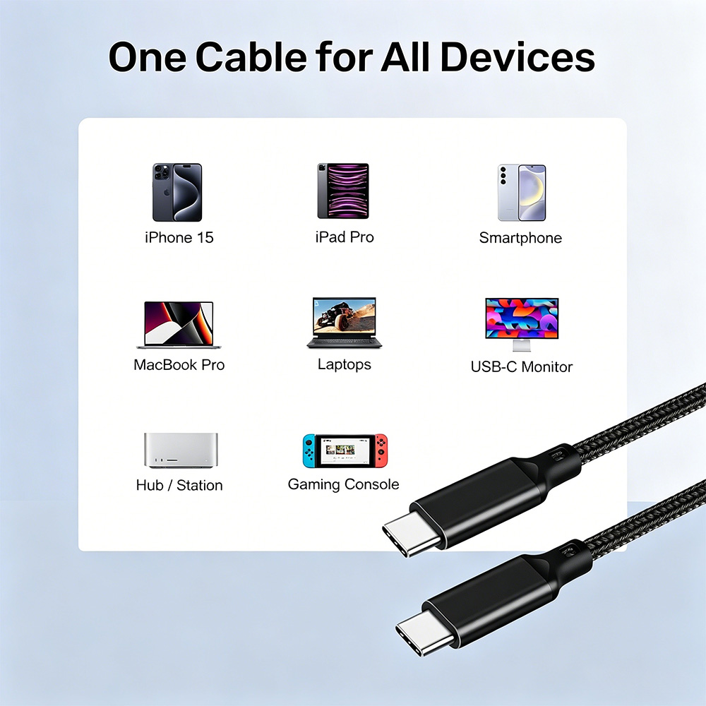 20Gbps USB C 3.2 Gen 2 Cable 4K 