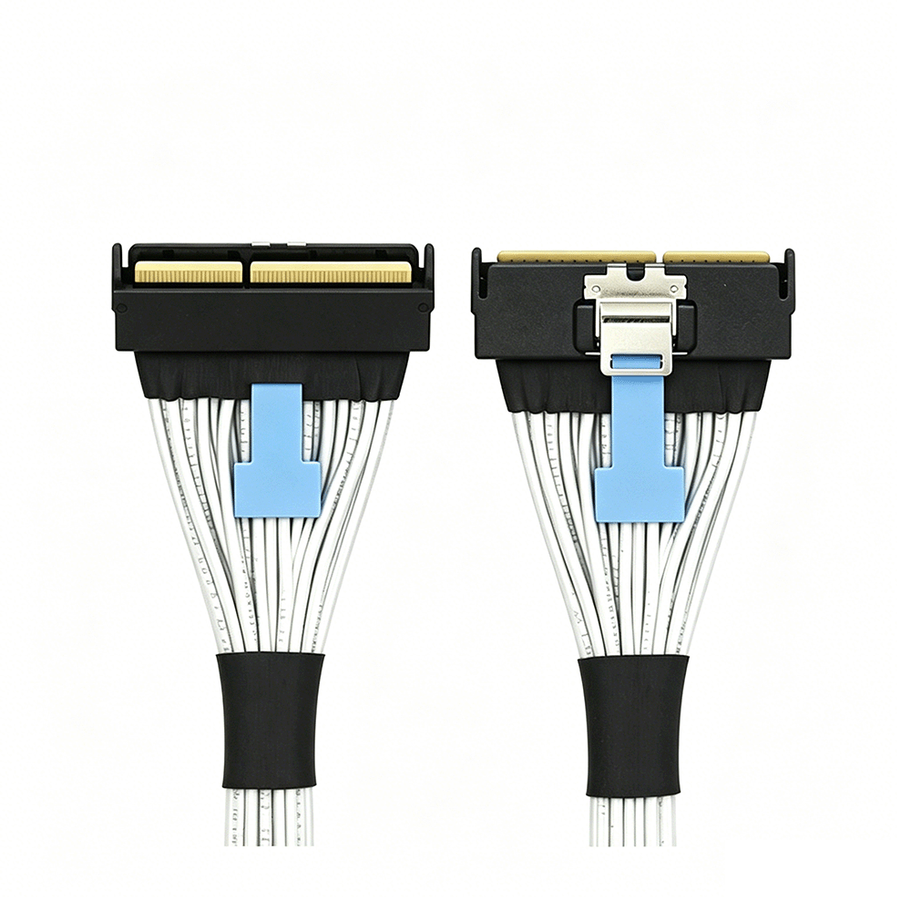 PCIe 5.0 MCIO 16x 124Pin Male to Male Cable 