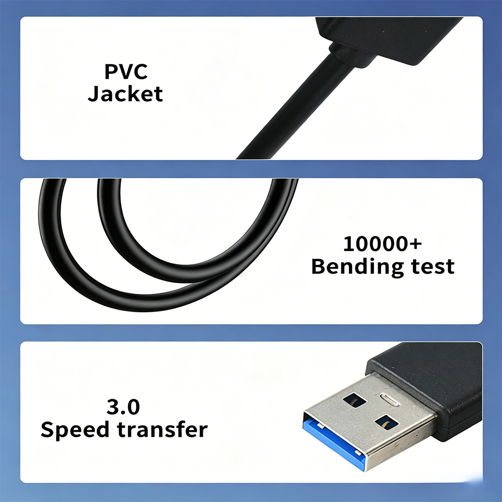 5Gbps USB3.1 A to USB C Data Cable