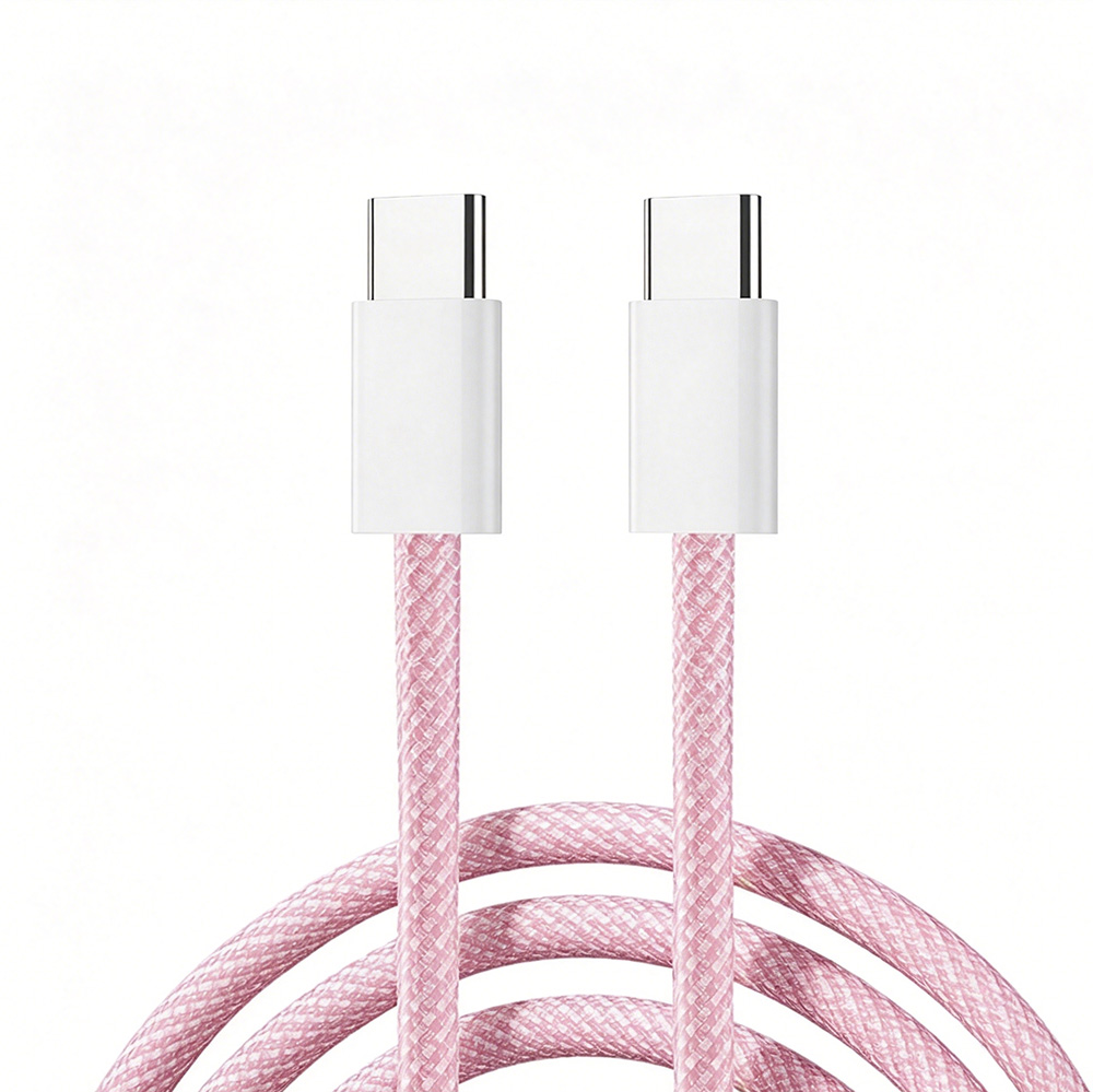 60W Nylon Braided Type C to Type C Cable