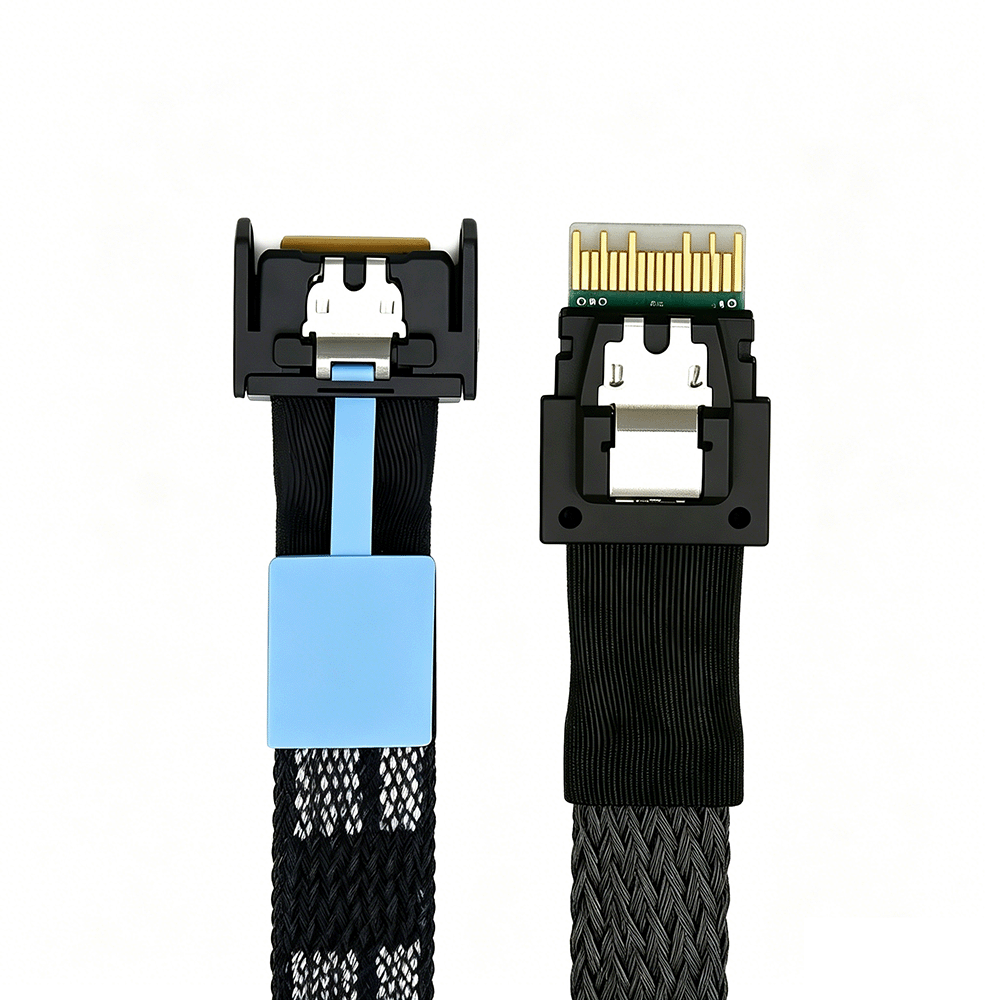 MCIO PCIE 4i 38 Pin to SFF-8654 Slimline 4X Cable