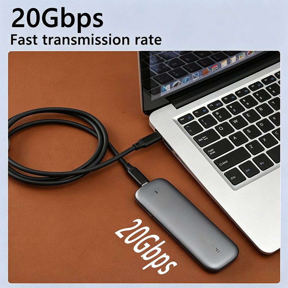 20Gbps USB C 3.2 Gen 2 Cable 4K 