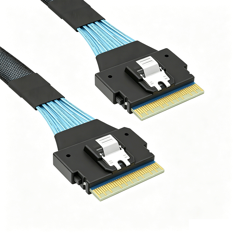 Slim SAS SFF-8654 8i to SFF-8654 8i 74P Cable  