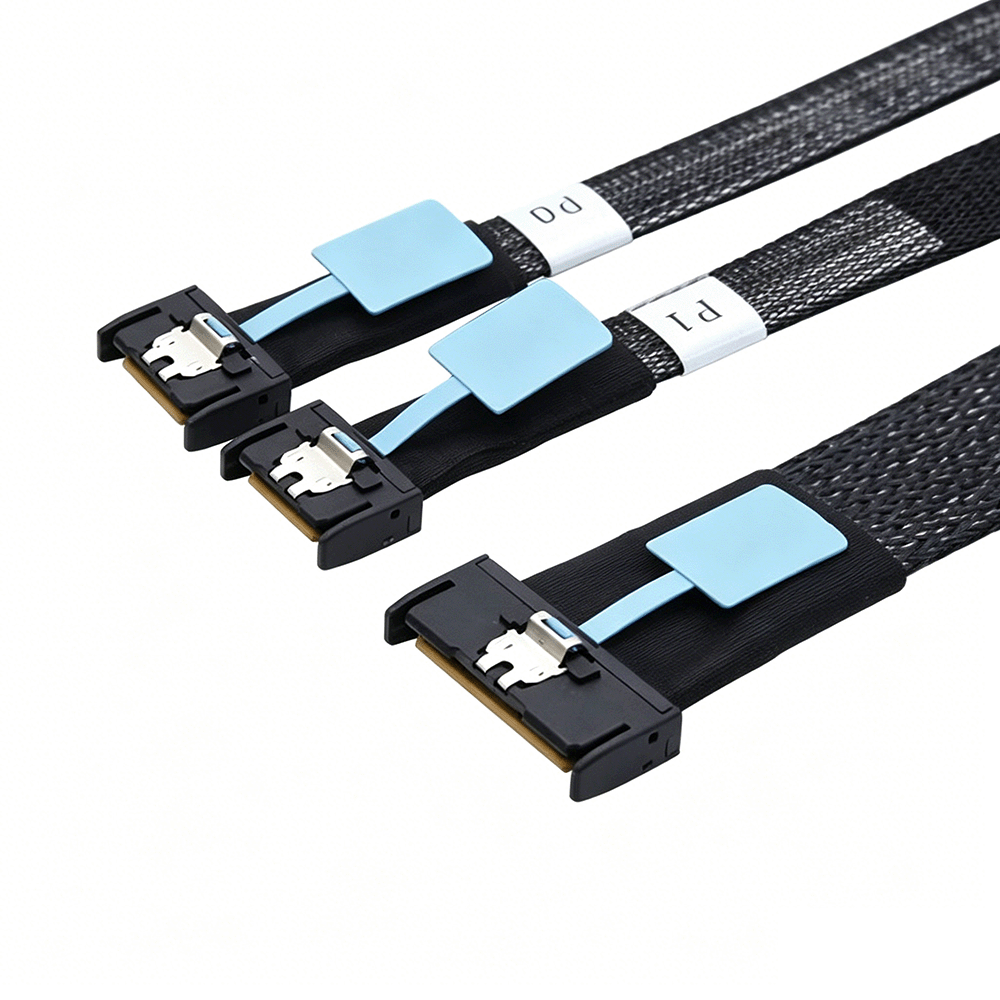 MCIO 8X Straight to 2* MCIO 4X Straight Cable