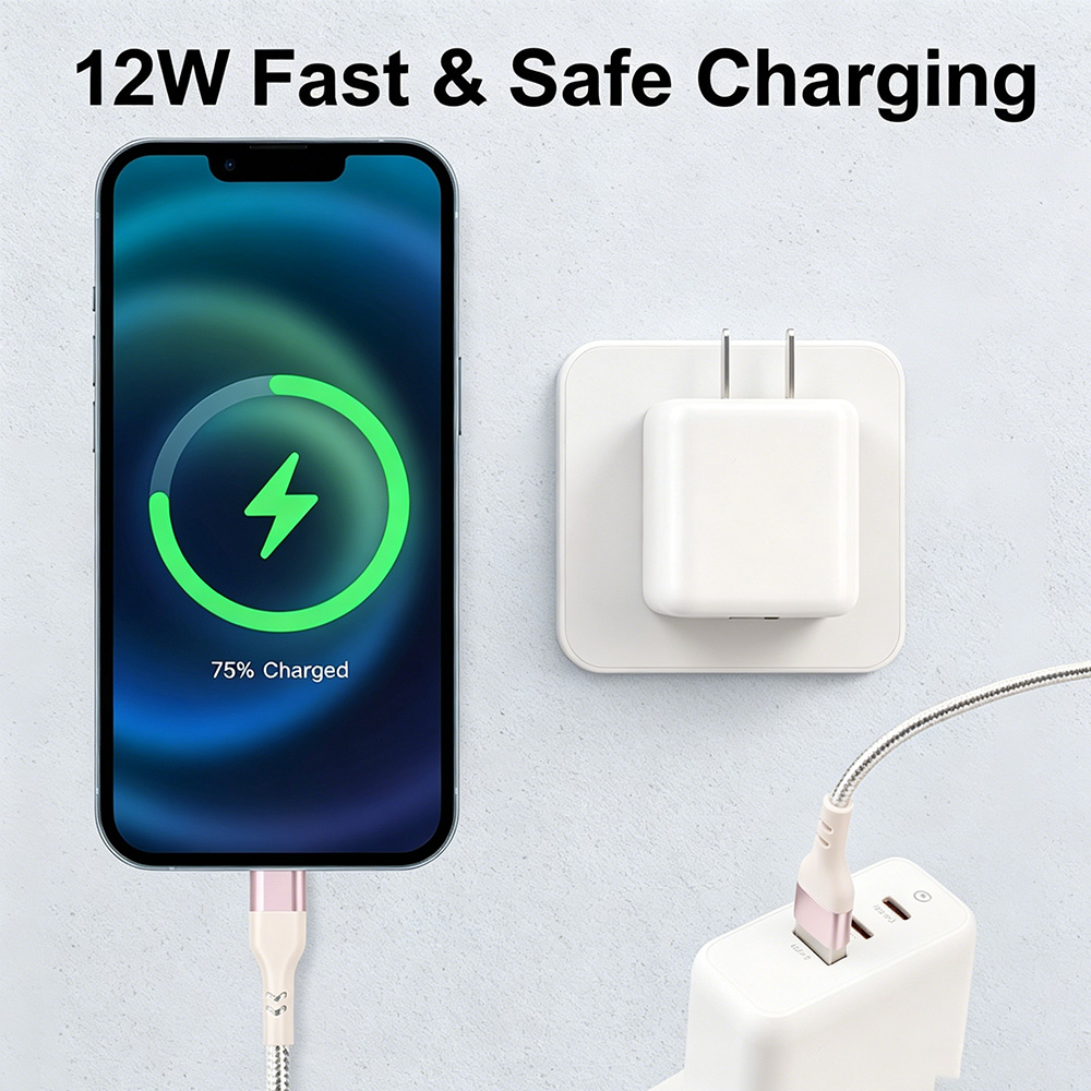 [MFi Certified] 12W USB A to Lightning Charger Cable  