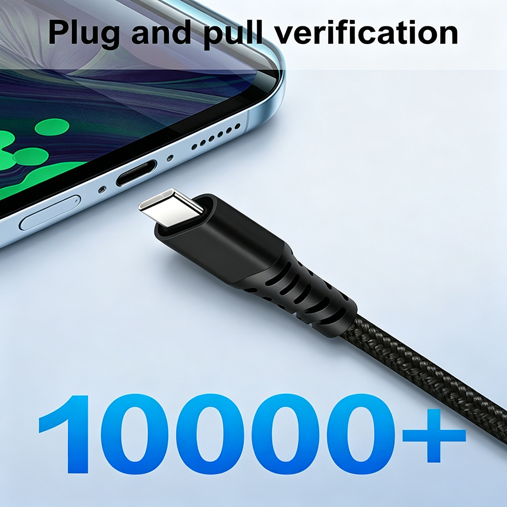 3A USB A to Type C Nylon Braided Cable 